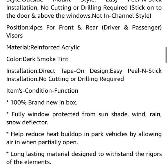 4pc Window Shade - Picture 5 of 7